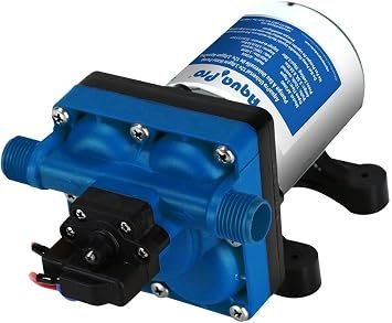 Aqua Pro 21849 Multi-Fixture Water Pump 6-Pack – 3.0 GPM 12V DC Self-Priming Pumps with 55 PSI Output