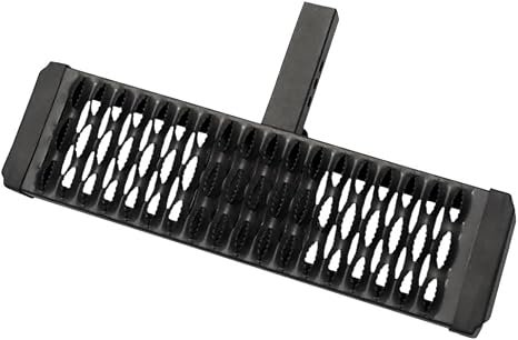 TrailFX AHS001B Aggressive Hitch Step – Straight Black Steel Receiver Step – Fits Standard 2in Hitch Receivers