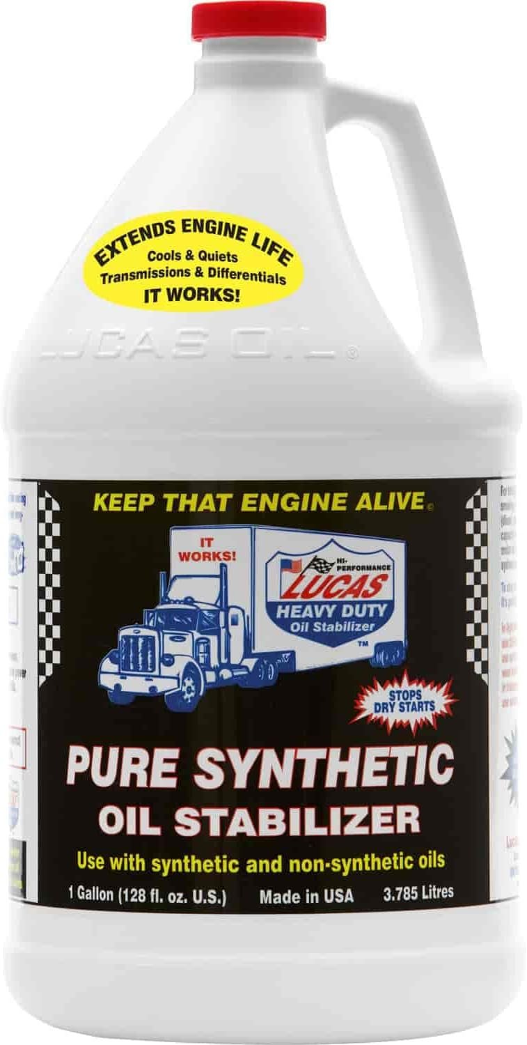 Lucas Oil 10131 Synthetic Heavy Duty Oil Stabilizer – 1 Quart Full Synthetic Additive for Engines and Transmissions
