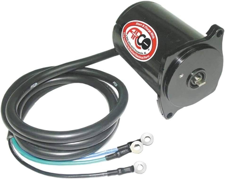 ARCO Marine 6279 Tilt Trim Motor – 3-Wire Design II Replacement with Hollow Hex Shaft for Mercury Mariner Outboards