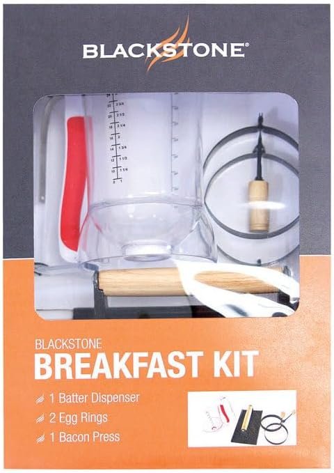 North Atlantic Imports 1543 Grill & Griddle Breakfast Kit – Batter Dispenser, Rings, and Cooking Accessories Set - Image 10