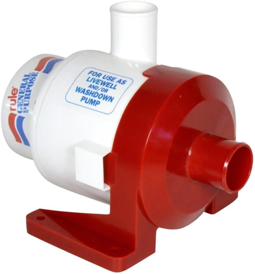 Rule 17A 3800 GPH General Purpose Pump – 12V Water Circulation Pump with 1-1/2in Ports and 220LPM Output - Image 2