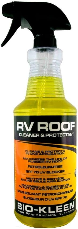 Bio-Kleen M02407 RV Roof Cleaner & Protectant – 32 oz Spray with SPF 70 UV Blocker for EPDM, PVC and TPO Roofs