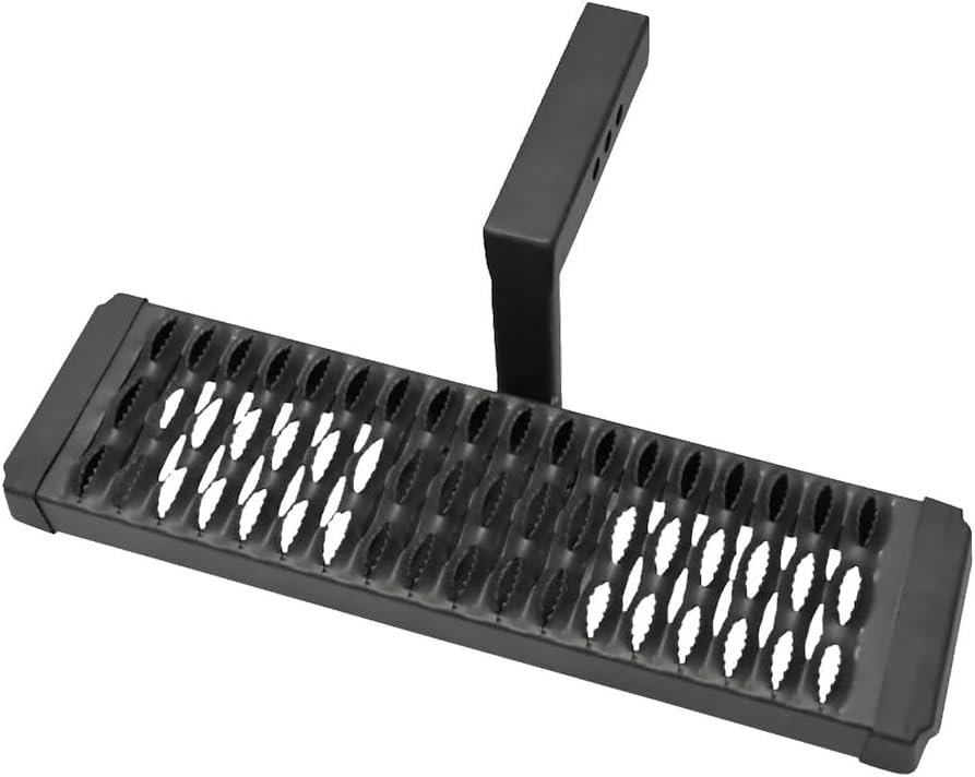 TrailFX AHS002B Aggressive Hitch Step – 6in Drop Black Steel Receiver Step – Fits 2in Hitch Receivers - Image 4
