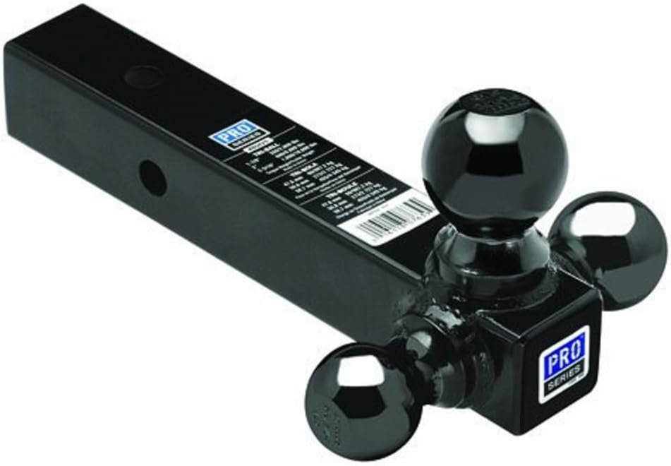 Pro Series 80425 Tri-Ball Hitch – Hollow Shank, Black Finish, Multiple Ball Sizes for Versatile Towing - Image 2