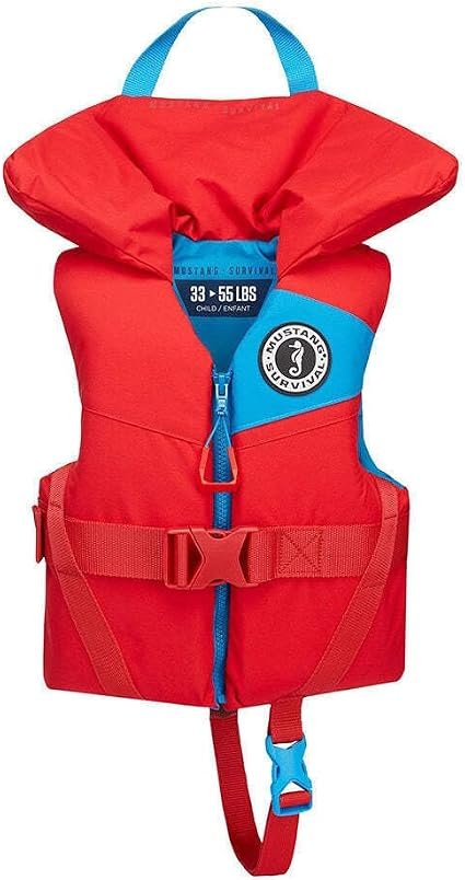 Mustang Survival MV35550277 Child Lil’ Legends Foam Vest – Child Life Jacket with Foam Flotation and Secure Adjustable Fit