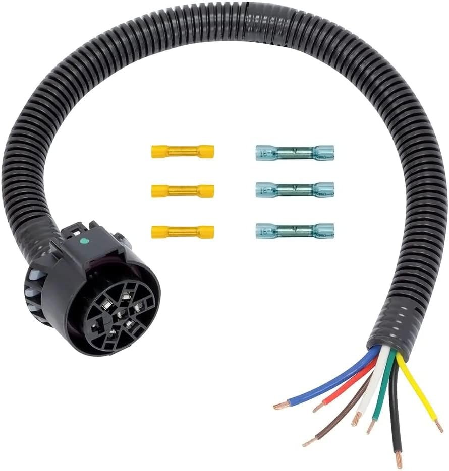 Tow Ready 20147 USCAR 7-Way Replacement Harness – Vehicle-Side Trailer Connector Wiring Adapter