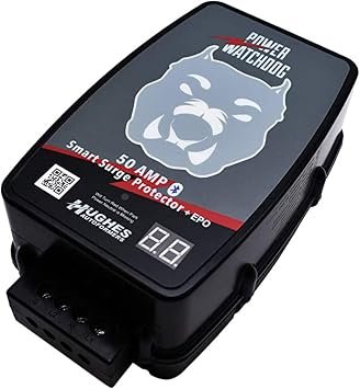 Hughes Autoformers PWD50EPOH Power Watchdog 50 Amp Surge Protector – Emergency Power Off RV Electrical Protection System