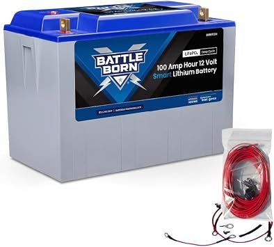 Battle Born BB10012IH Heated LiFePO4 Battery – 100Ah 12V Deep Cycle Battery with Internal Heating and Bluetooth