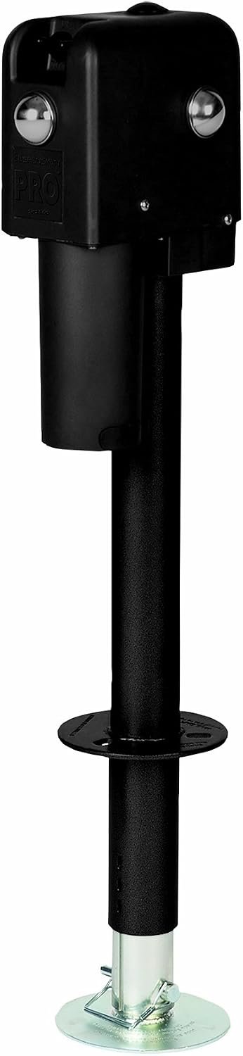 Suspension Pro 81201 Electric Trailer Jack – 3500 lb Capacity, Acme Screw Drive, 12V Powered Operation