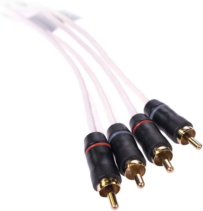 Fusion Electronics 010-12620-00 Performance RCA Cable – 25ft 4-Channel Shielded Twisted Pair with Gold-Plated Connectors