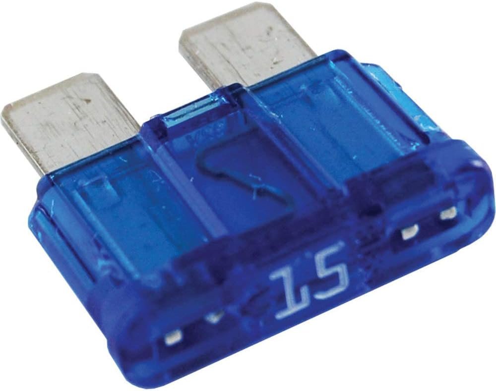 Blue Sea Systems 5242BSS ATO/ATC Fuse – 15 Amp Blade Fuse for Marine and Automotive Circuit Protection