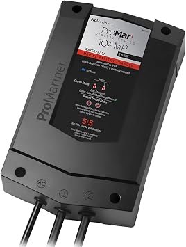 ProMariner ProMar1 DS 31510 Marine Battery Charger – 10 Amp Dual Output Smart Charging System
