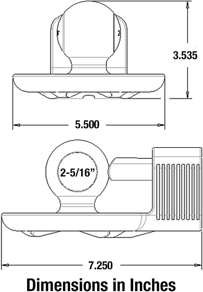 Master Lock 378DAT Adjustable Trailer Coupler Lock – Fits 2-5/16in Couplers with Bright Yellow Theft-Deterrent Design - Image 3