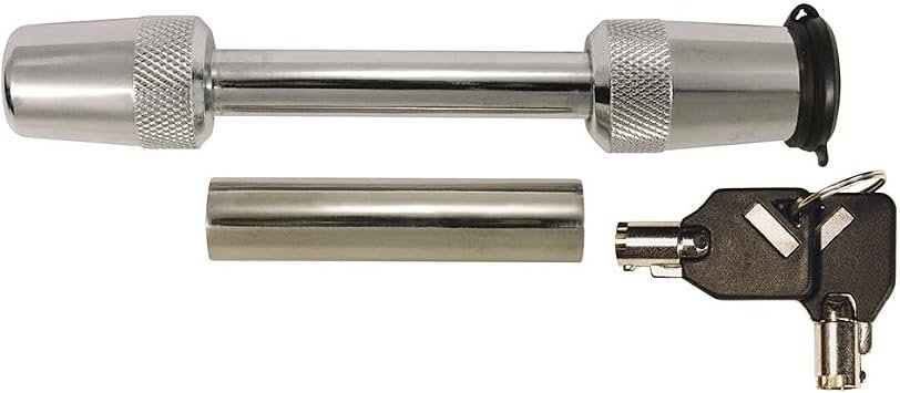 Trimax SXTS32 Universal Stainless Receiver Lock – 5/8 in Hitch Pin, Corrosion Resistant Security Lock
