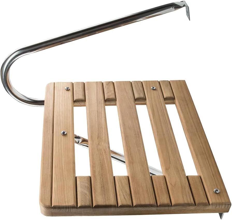 Whitecap 60900 Teak Swim Platform – Outboard Boat Platform with Mounting Hardware Included - Image 4