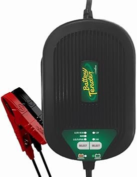Battery Tender 0220258DLW Weather-Resistant Battery Charger – 12V 5A / 24V 2.5A Output, IP67 Rated Cast Aluminum Housing