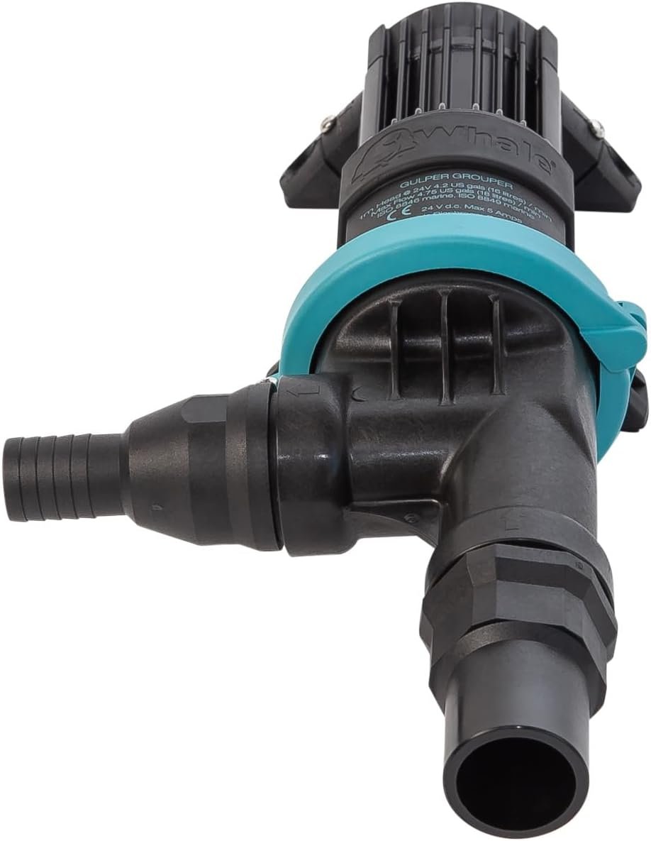 Whale BP4772 Gulper Grouper MK3 12V Waste Pump System – Self-Priming Diaphragm Pump for Marine Drainage - Image 6
