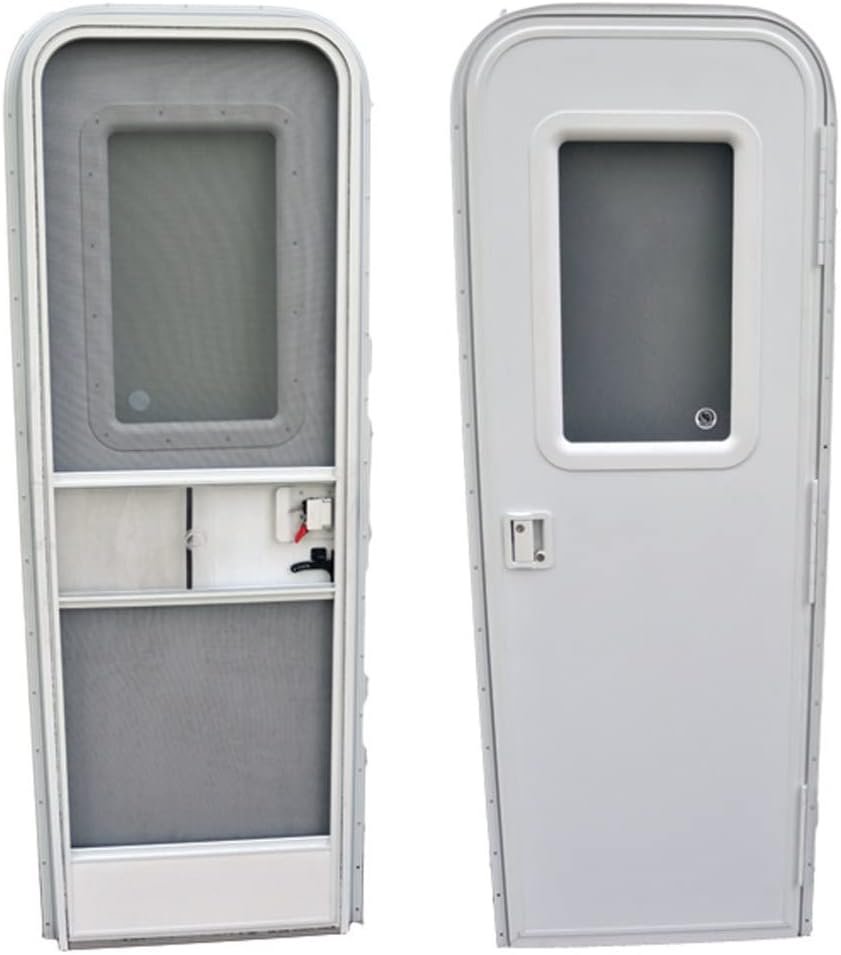 AP Products 15217709 26×72 Radius RV Entry Door – Right-Hand Trailer Door Replacement