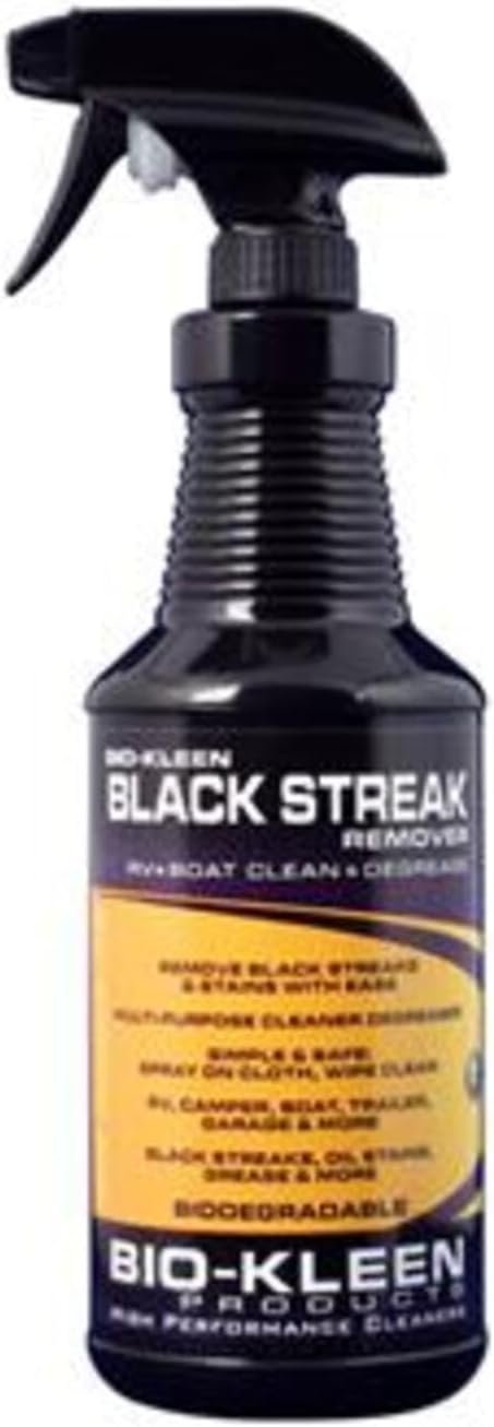 Bio-Kleen M00507 Black Streak Remover – 32 oz RV Exterior Cleaner for Oxidation and Runoff Stains