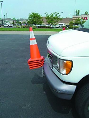 Buyers Products TCH10V Vertical Traffic Cone Holder – Holds Multiple Cones, Steel Construction, Pair of 22in Mounts - Image 2