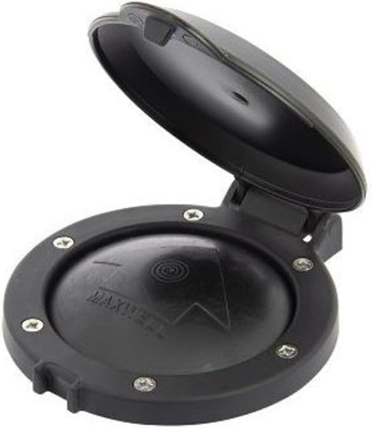 Maxwell Covered Footswitch Bezel Black – Protective Switch Cover for Marine Windlass Foot Controls