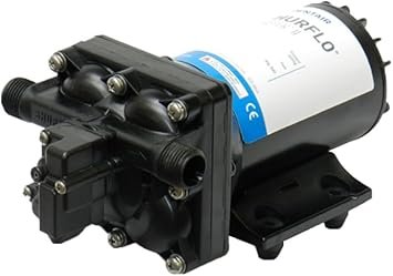 SHURFLO 4248 Series 12V DC Sprayer Pump – 3.5 GPM Open Flow, 45 PSI Demand Pump with Chemical Spray Capability