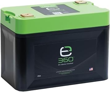 Expion360 EXG27100C Group 27 Lithium Battery – 12.8V 100Ah LiFePO4 Deep Cycle RV and Marine Battery
