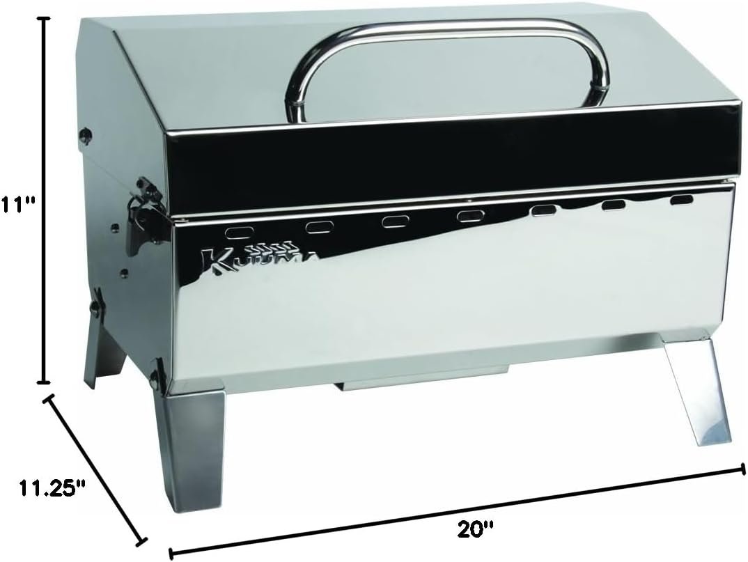 Camco Marine 58140 Stow N Go 125 Compact Gas Grill – Portable Marine and RV Grill - Image 6