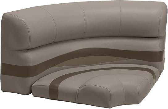 Wise M110021066 Premier Series 32-Inch Corner Cushion Set – Marine Vinyl Pontoon Seating Cushion in Beige Finish