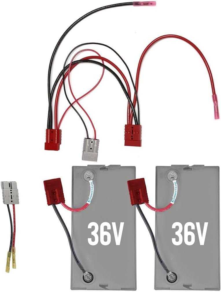 Connect-Ease RCE236VCHK Double Time 36V Parallel Charger Harness – Dual 36V Trolling Motor Battery Bank Charging System