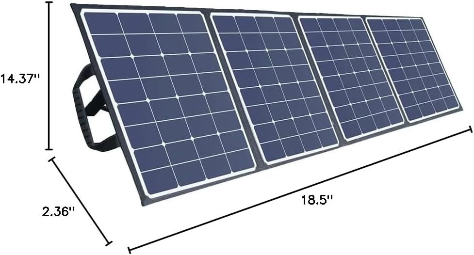 Southwire 53224 Quad-Fold Solar Panel – 100W Portable Folding Solar Charger with Carry Case and Connector Kit - Image 2