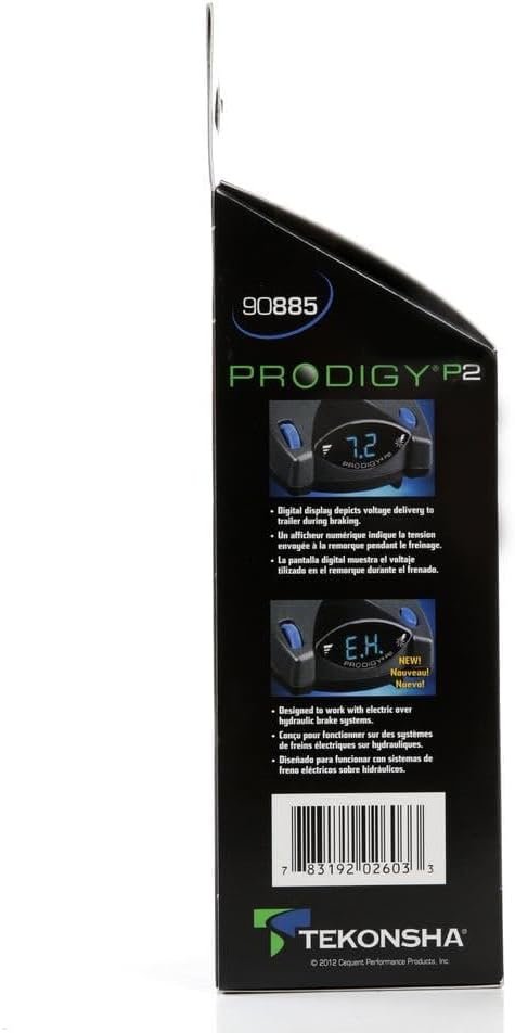 Tekonsha 90885 Prodigy P2 Trailer Brake Controller – Proportional Electric Braking for 1-4 Axles with Digital Display and Boost Control - Image 9