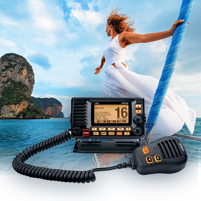 Uniden UM725GBK Fixed Mount Marine VHF Radio – GPS, NMEA 2000 and Class D DSC in Black - Image 5