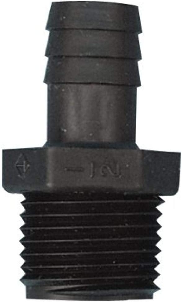 Valterra RF850 Coupler Adapter – 1/4 Inch Male Pipe Thread x 3/8 Inch Barb – Compact RV Water Fitting