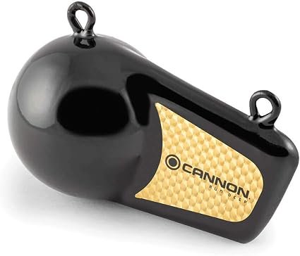 Cannon 2295184 Flash Weight 10lb Trolling Weight – Vinyl-Coated Downrigger Weight with Reflective Prism Tape Fin