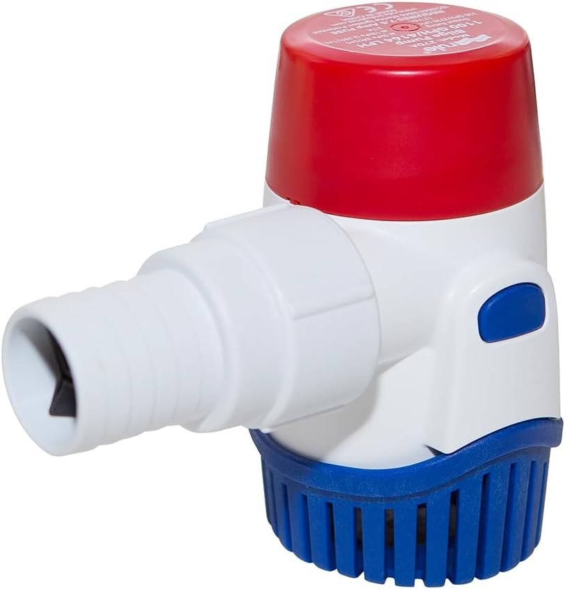 Rule 27DA Submersible Bilge Pump – 1100 GPH 12V Marine Water Removal Pump with Ignition Protection - Image 2