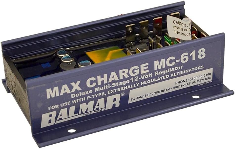 Balmar MC618 Multi-Stage Voltage Regulator – 12V Alternator Controller – Programmable Charging for Marine and RV Systems - Image 2