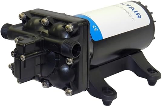 SHURFLO 4158 Series 12V DC Pump – 5.0 GPM Open Flow, 55 PSI Chemical-Resistant Demand Sprayer Pump