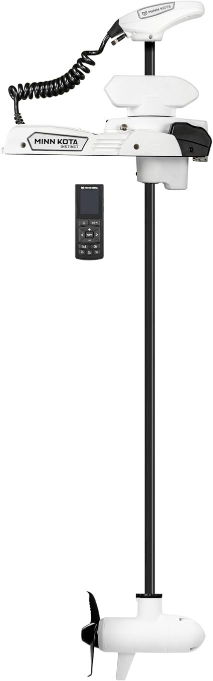 Minn Kota Riptide Instinct Quest 90/115 1358561 – Saltwater Trolling Motor with 60 in Shaft, GPS Navigation, and White Finish