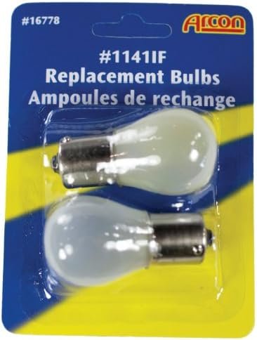 Arcon 16778 #1141-IF Replacement Bulb Pack – 12V Single Contact Miniature Lamp, 17.3W Inside Frosted Glass, 2-Pack - Image 3