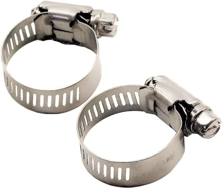 T-H Marine EPL57204DP Stainless Steel Hose Clamps – 3/8in to 7/8in Adjustable Marine Hose Clamp 2-Pack - Image 2
