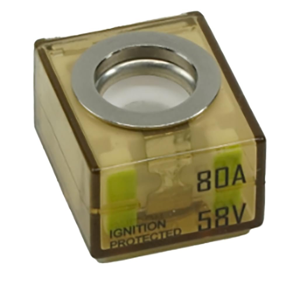 Egis Mobile 3603080 MRBF Terminal Fuse – 80A Marine Battery Fuse with 58V DC Rating and IP66 Environmental Protection