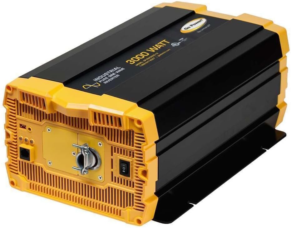 Go Power 78157 GP-ISW3000-12 Pure Sine Wave Inverter – 3000W Continuous Output for 12V Battery Systems