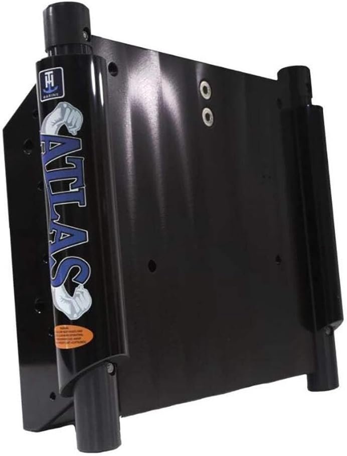 T-H Marine AHJ10VBDP Atlas Hydraulic Jack Plate – 10in Setback – Black Aluminum – Hydraulic Outboard Adjustment