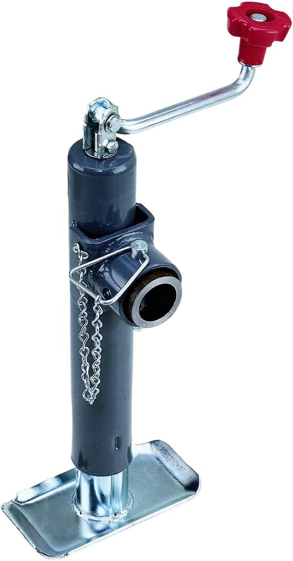 Bulldog 158451 Round Swivel Trailer Jack – 2,000 lb Lift Capacity, 10 in Travel, Topwind Handle, Weld-On Mount - Image 2
