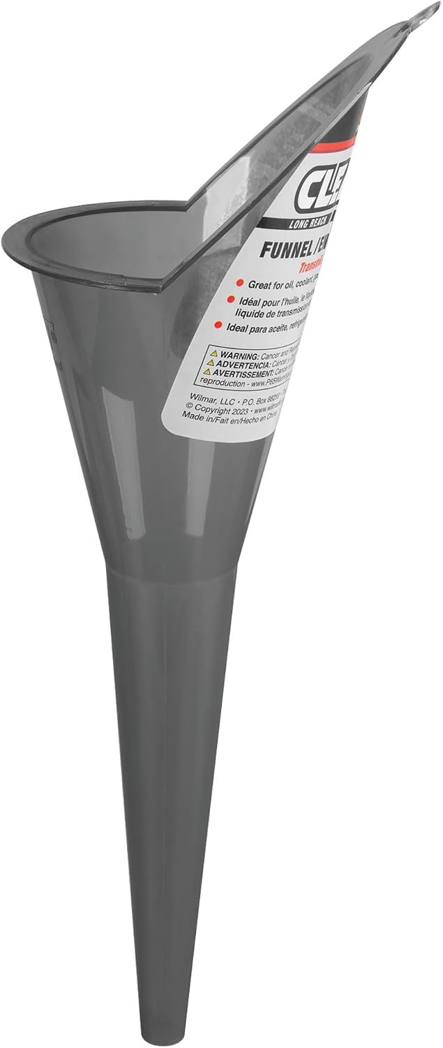 Performance Tool W4054 Clear View Long Reach Funnel – 11.4in Polypropylene Funnel with 200ml Capacity and Splash Guard - Image 7