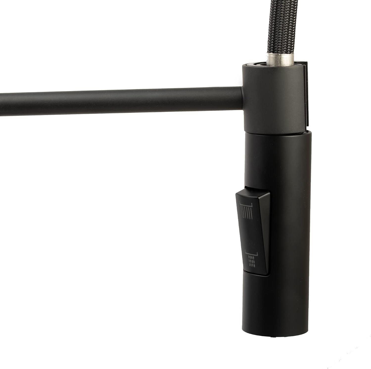 Dura Faucet MK504SLKMB Streamline Coil Pull-Down RV Kitchen Faucet – Matte Black Finish, Dual Spray Head, High Arc - Image 4