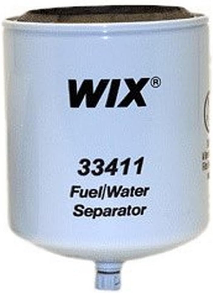 WIX 33411 Spin-On Fuel Water Separator – Heavy Duty Fuel Filtration with Water Removal Capability and Threaded Installation