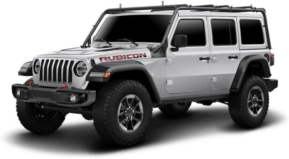 TrailFX JL012T Roof Rack System – Textured Black Steel Cargo Rack – Fits Jeep Wrangler JL 4-Door Hardtop
